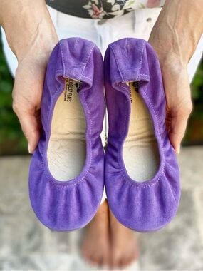 NEW The Storehouse Flats Gumball Grape Suede Foldable Flats Shoes - 7
